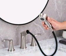 Usado, Torneira de banheiro 3 furos com pulverizador removível, torneira de banheiro de 8 polegadas ampla. comprar usado  Enviando para Brazil