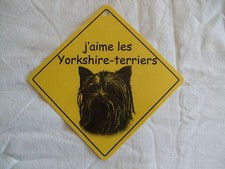 Pancarte aime yorkshire d'occasion  Troyes