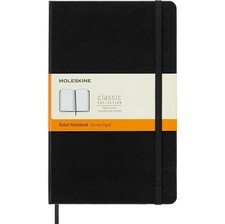 Notebook Moleskine Classic, Capa Dura, Grande (5" x 8,25"), Regulado, Preto, usado comprar usado  Enviando para Brazil