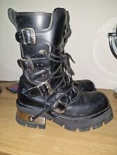 mens buckle biker boots for sale  PLYMOUTH