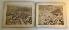 2 fotografias antigas do século XIX em preto e branco, vista panorâmica cidade montanhosa comprar usado  Enviando para Brazil