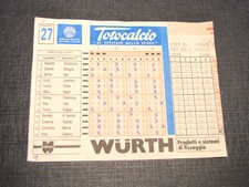 Schedina totocalcio compilata usato  Milano