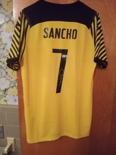 Jadon Sancho podpisana koszulka piłkarska Borussia Dortmund #7 z Beckettem COA (BR74167), używany na sprzedaż  Wysyłka do Poland