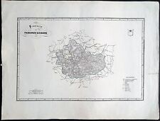 Stampa antica mappa usato  Roma