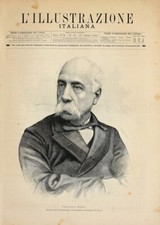 Francesco crispi. stampa usato  Italia