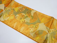 7153470: KIMONO JAPONÊS / VINTAGE FUKURO OBI / SAGANISHIKI / TECIDO REDONDO FLOR comprar usado  Enviando para Brazil