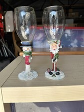 Christmas wine glasses for sale  Newton