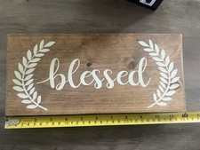 Blessed wood sign for sale  Howell