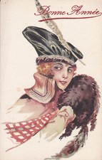 Cpa fantaisie femme d'occasion  France