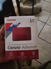 Disco rígido portátil Toshiba Canvio Advance HDTCA10XR3AA 1 TB 2.5" USB 3.2 vermelho comprar usado  Enviando para Brazil