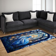 Tapete de área de vitral Disney Cinderela | Tapete para decoração de casa para quarto infantil feminino comprar usado  Enviando para Brazil
