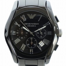 Usado, [Perto de Estado Perfeito] EMPORIO ARMANI Relógio de Pulso Analógico Calendário Cronógrafo de Quartzo com Caixa comprar usado  Enviando para Brazil