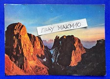 Cartolina dolomiti tramonto usato  Italia