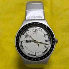 Relógio analógico Swatch Irony unissex prata alumínio data quartzo usado, usado comprar usado  Enviando para Brazil