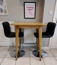 Wooden bar table for sale  BEDFORD