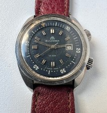 BUCHERER Relógio Automático Compressor Vintage Masculino 10 ATM Mostrador Preto Para Restaurar comprar usado  Enviando para Brazil