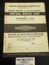 Lista de precios minoristas de repuestos y accesorios Harley Davidson 99459-68 septiembre '67 segunda mano  Embacar hacia Mexico