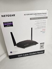 Roteador de modem a cabo Nethear AC 1200 WiFi. Caixa aberta. comprar usado Roteador de modem a cabo Nethear AC 1200 WiFi. Caixa aberta. comprar usado  Enviando para Brazil