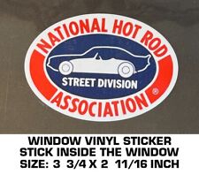 NATIONAL HOT ROD ASSOCIATION-STREET DIVISION - DECALQUE ADESIVO VINIL JANELA-CORRIDA comprar usado  Enviando para Brazil