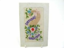 Antique embroidered silk for sale  BIRMINGHAM