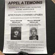 Affiche originale police d'occasion  Albert