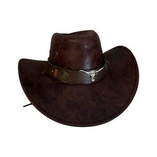 Brown leather cowboy usato  Sesto San Giovanni