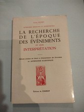 Livre recherche époque d'occasion  Grasse