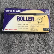 NOVO | Caneta Esferográfica Uni-Ball Roller, Tinta Preta, 12 Canetas, MICRO 0,2mm | RARO comprar usado  Enviando para Brazil