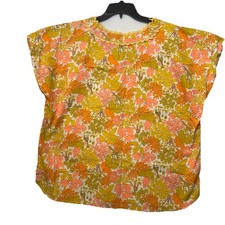 Camisa vintage feita à mão com estampa de girafa grande acabamento Ric Rak safári hippie comprar usado  Enviando para Brazil