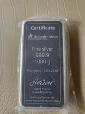 Silberbarren heimerle meule gebraucht kaufen  Bochum