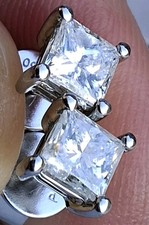 Platinum 0.90ct princess for sale  NEWENT