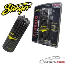 Usado, Amplificador de carro STINGER SSCAP5M 5 Farad 5000 watts capacitor digital tampa de potência comprar usado  Enviando para Brazil
