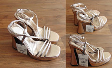 Plateau sandalen fesselriemen gebraucht kaufen  Leverkusen