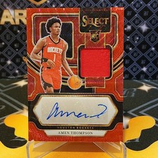 Camiseta autografada 2023-24 Panini Select Rookie onda vermelha Amen Thompson (RC) comprar usado  Enviando para Brazil