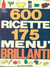 600 ricette 175 usato  Italia