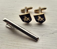 Masonic cufflinks enamel for sale  WARRINGTON