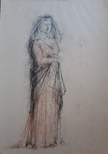 Disegno antico.carboncino sepp usato  Napoli