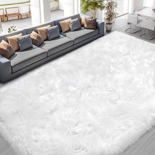 Faux fur rug for sale  Ashford