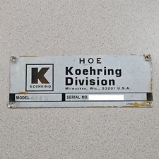 Vintage koehring division for sale  Fort Myers