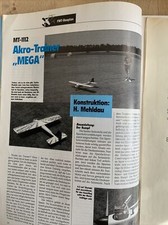 Bauplan motorflugzeug mega gebraucht kaufen  Gunzenhausen