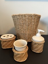 Bathroom wicker rattan for sale  Owings Mills