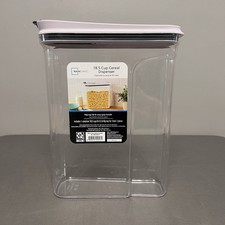 Dispensador de cereais Mainstays 18,5 xícaras com tampa hermética 10x4x12” comprar usado  Enviando para Brazil