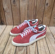 Tênis vintage anos 90 Puma camurça vermelho cano baixo feito em Taiwan Reino Unido 8,5 EUA 9,5 EUR 42,5 comprar usado  Enviando para Brazil