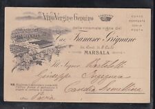 Cartolina commerciale marsala usato  Italia