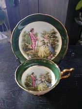 Usado, Xícara de chá Regency casal romântico cena de amor + pires osso porcelana Inglaterra comprar usado  Enviando para Brazil