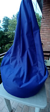 Poltrona pouf blu usato  Torino