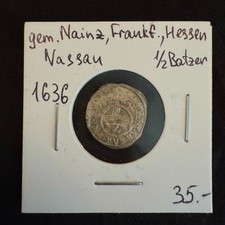 Mainz batzen 1636 gebraucht kaufen  Braunschweig
