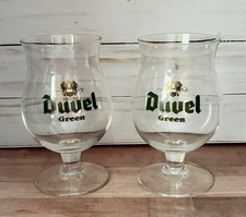 Copo de cerveja Duvel Moortgat verde tulipa com haste cristal Ritzenhoff 0,25L raro, usado comprar usado  Enviando para Brazil