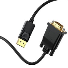 DisplayPort para VGA, adaptador VGA cabo DP 6 pés, NÃO USB PARA VGA ou USB PARA HDMI comprar usado  Enviando para Brazil