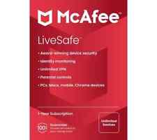 Mcafee live safe for sale  DUNSTABLE